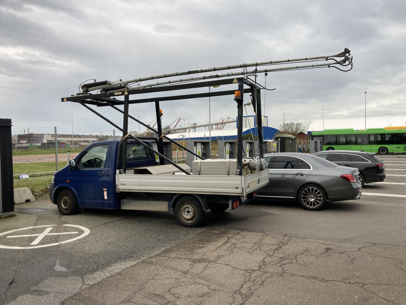 Ландскруна — Служебные транспортные средства троллейбуса