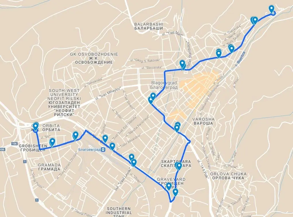 Blagoevgrad — Maps