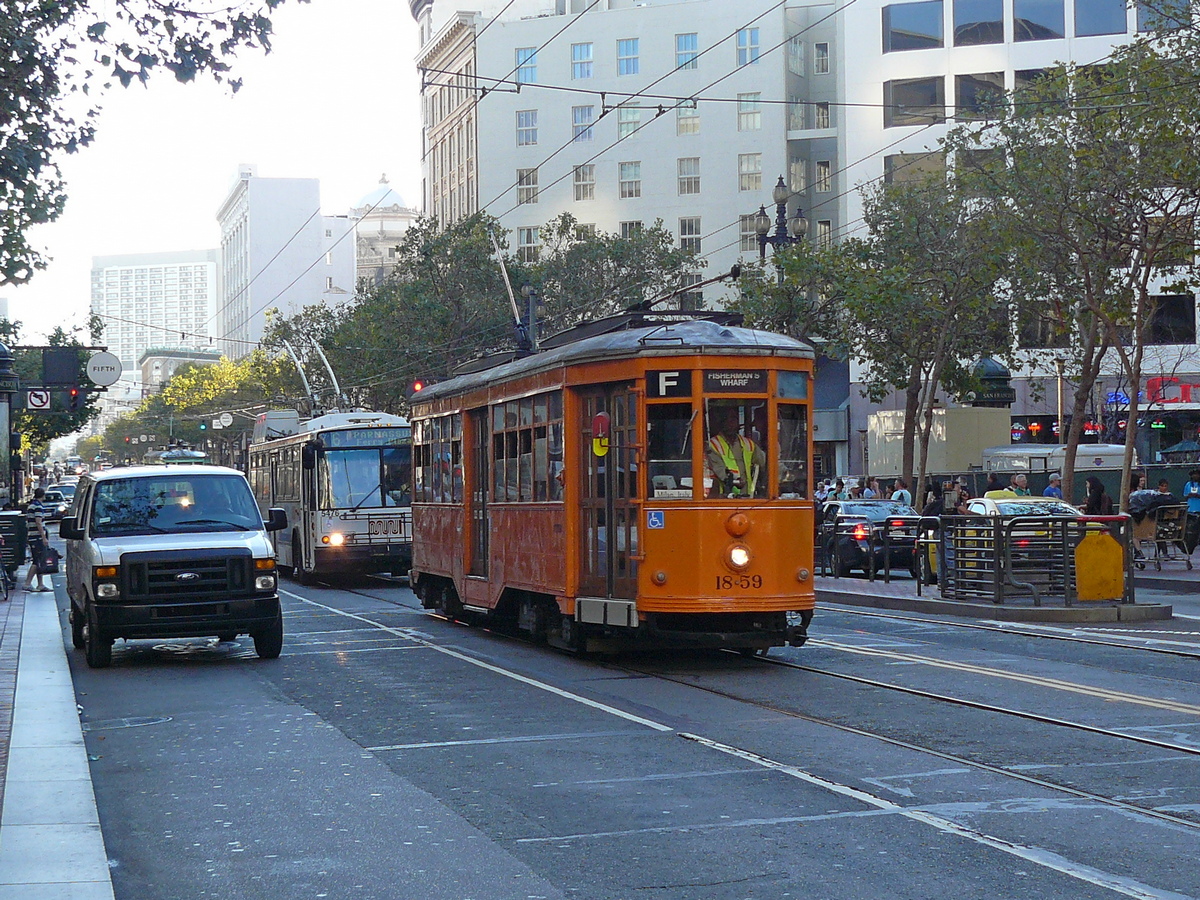Сан-Франциско, область залива, OM Peter Witt № 1859; Сан-Франциско, область залива — Троллейбусные линии и инфраструктура