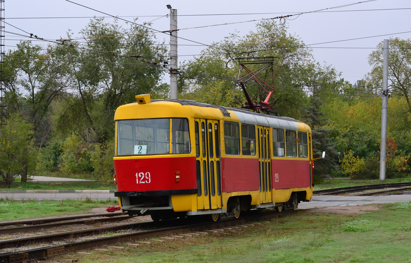 Волжский, Tatra T3SU № 129