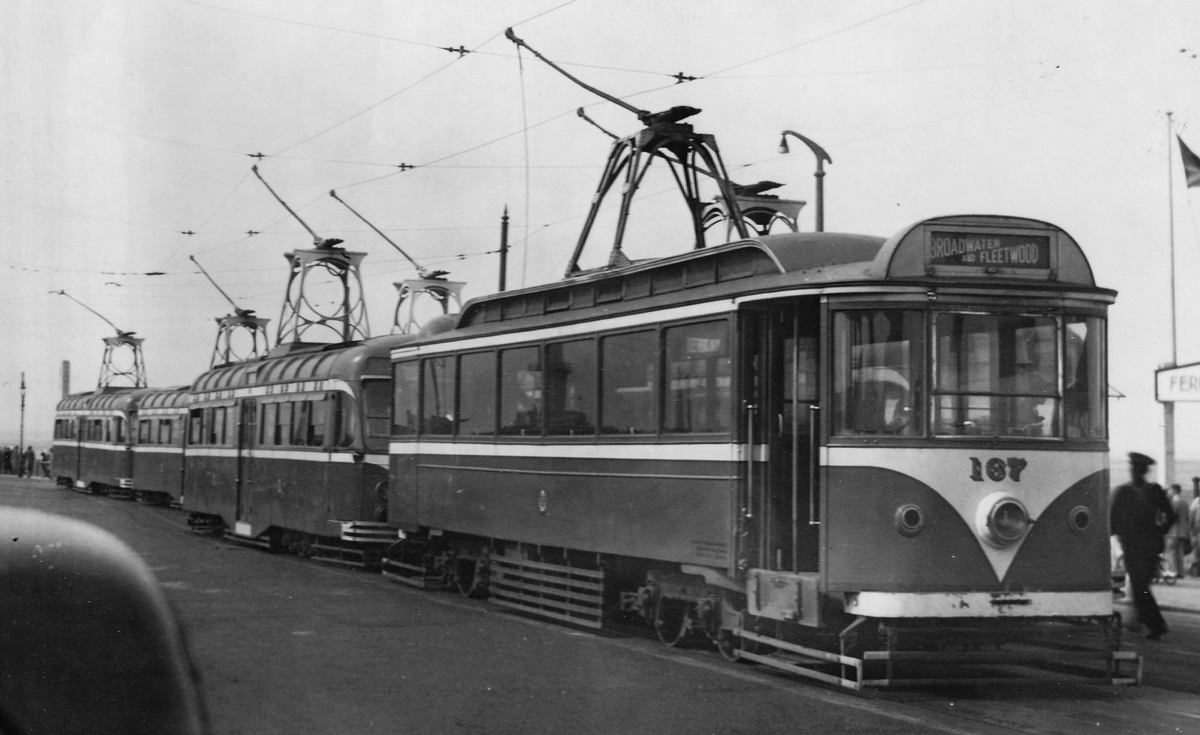 Blackpool, Blackpool Pantograph Car № 167; Blackpool — Old photos
