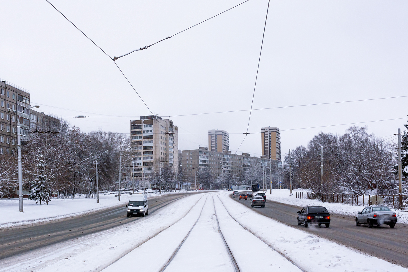 Ufa — Tramway network — North; Ufa — Trolleybus network — North
