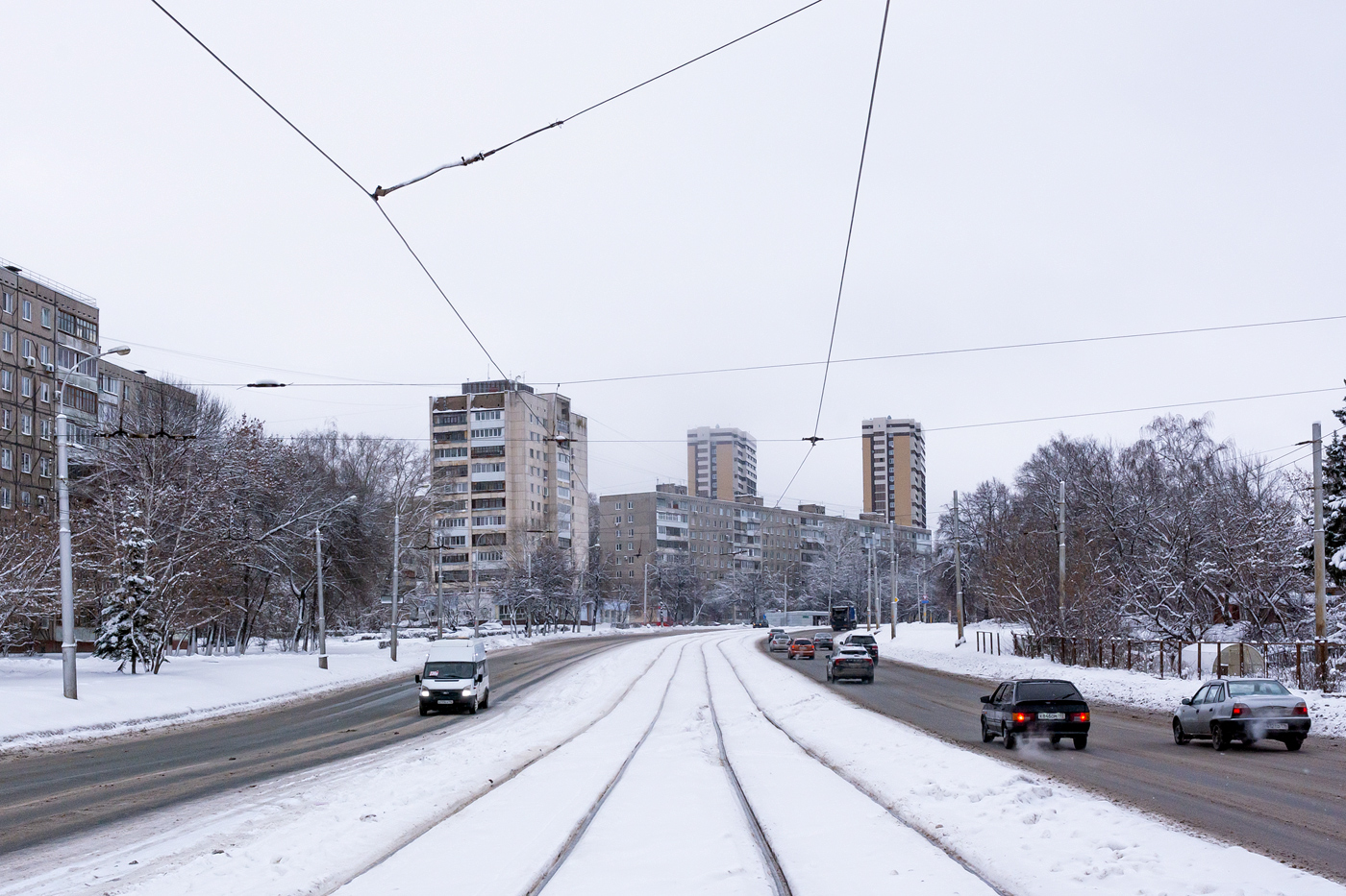 烏法 — Tramway network — North; 烏法 — Trolleybus network — North