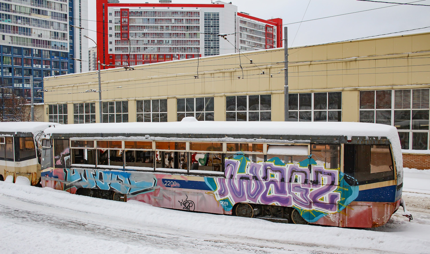 莫斯科, KTMA # 2200; 莫斯科 — Tram depots: [3] Krasnopresnenskoye. New site in Strogino