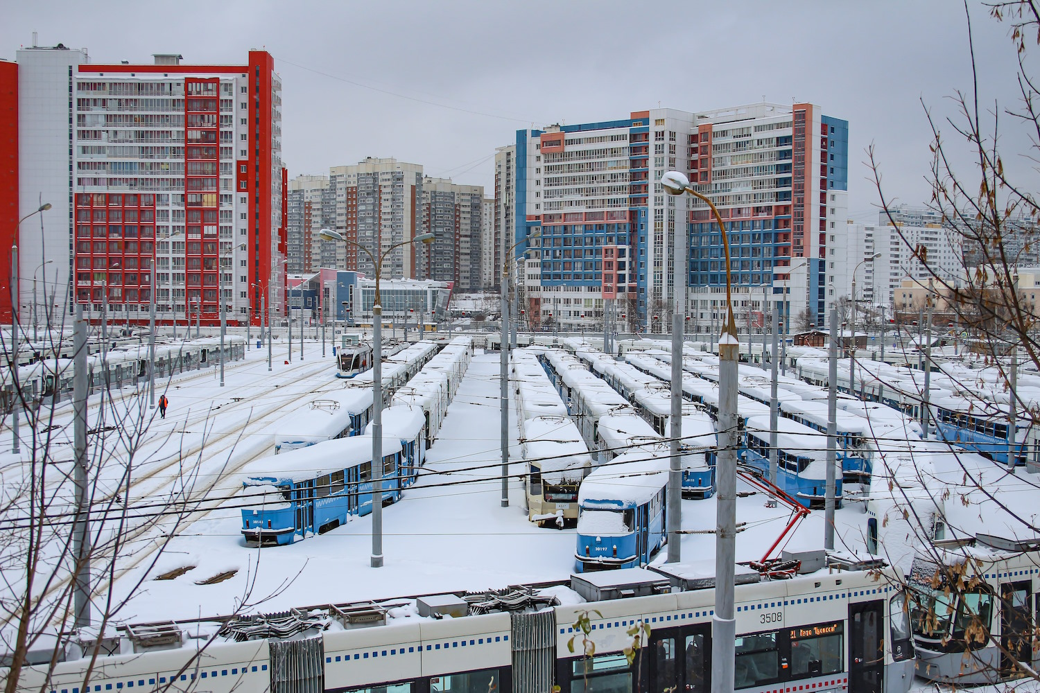 Москва — Трамвайные депо: [3] Краснопресненское. Новая территория в Строгино