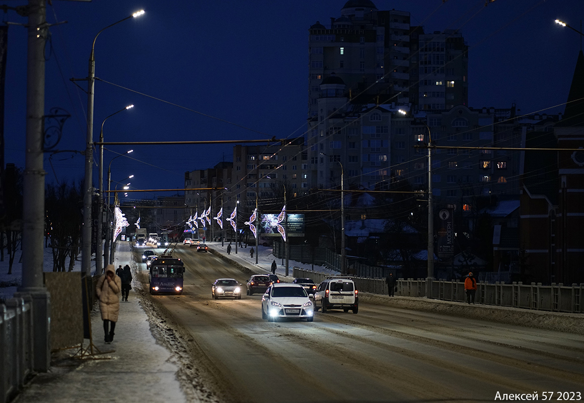 Oryol — Trolleybus network and infrustracture (in the city territory)