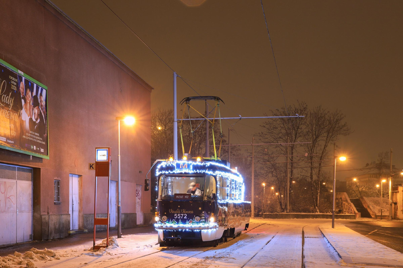 Прага, Tatra T3M № 5572; Прага — Рождественский трамвай