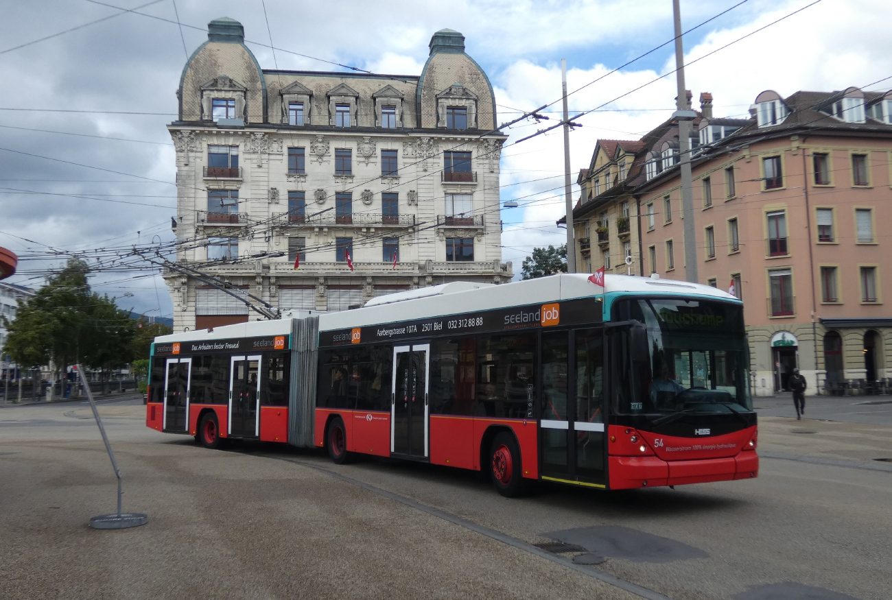 Биль, Hess SwissTrolley 3 (BGT-N2C) № 54