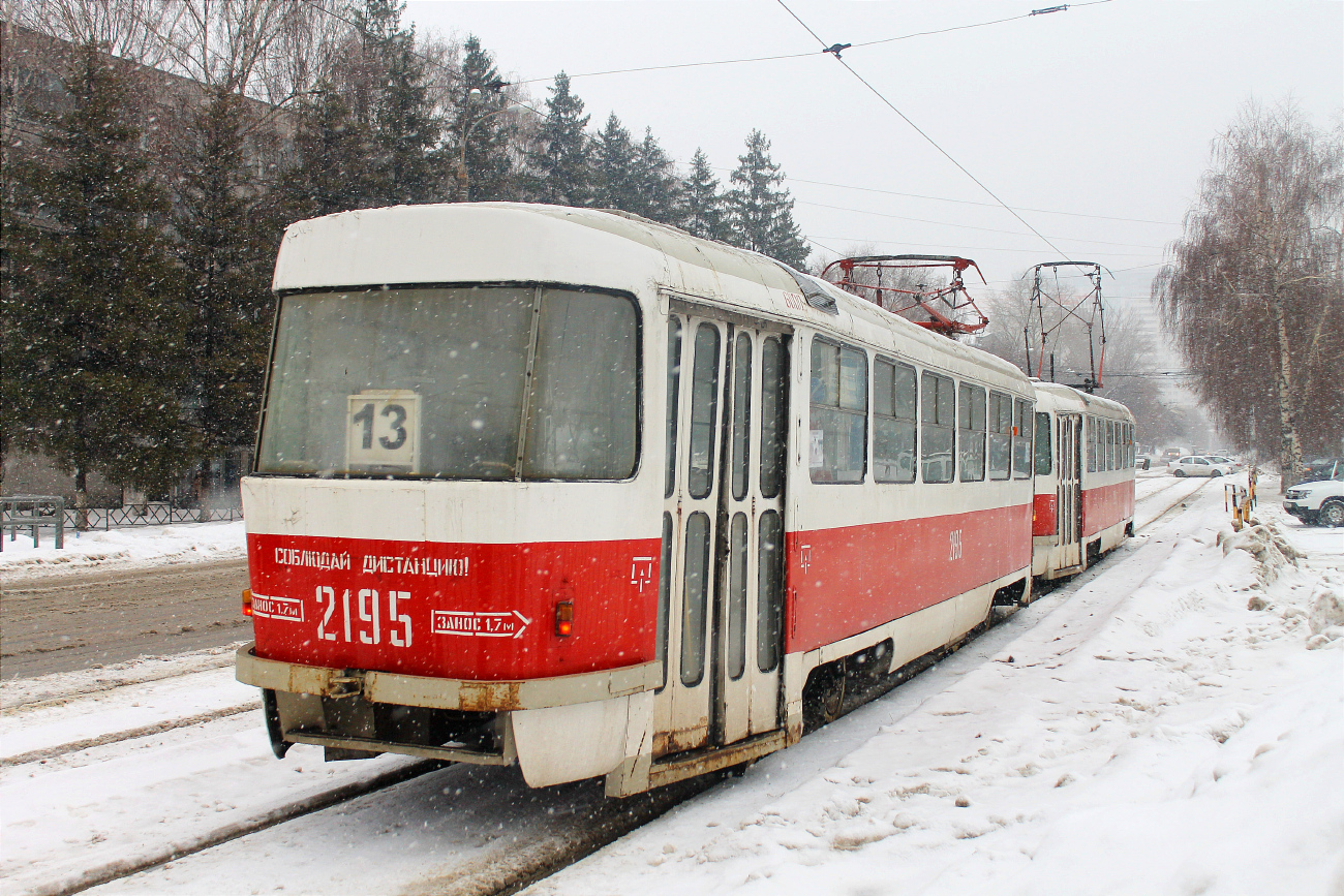 Самара, Tatra T3SU (двухдверная) № 2195