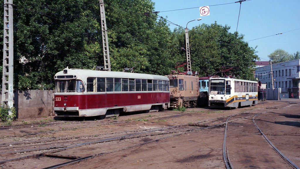 Ufa, RVZ-6M2 № 533; Ufa — Historic photos; Ufa — Tramway Depot No. 1 named after S. I. Zorin
