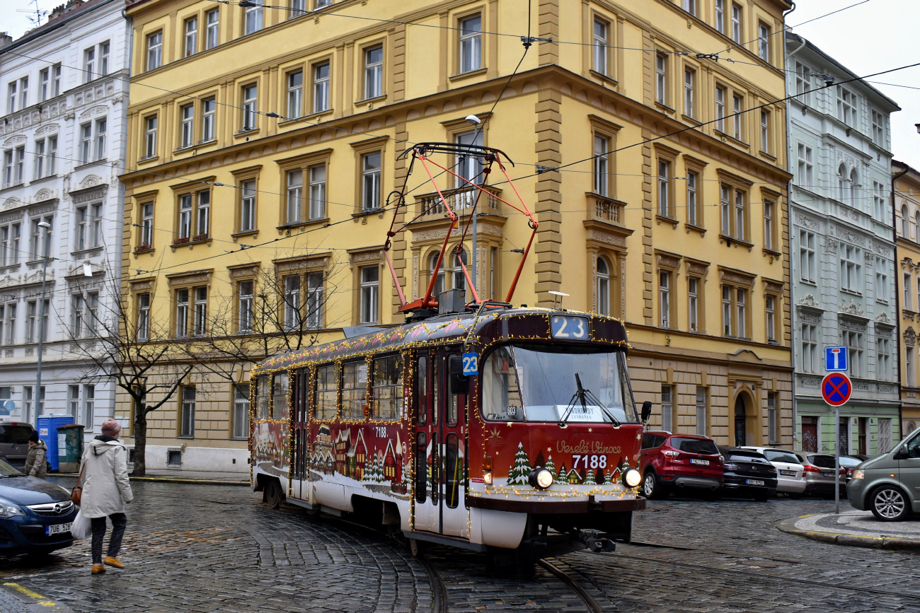 Прага, Tatra T3SUCS № 7188; Прага — Рождественский трамвай