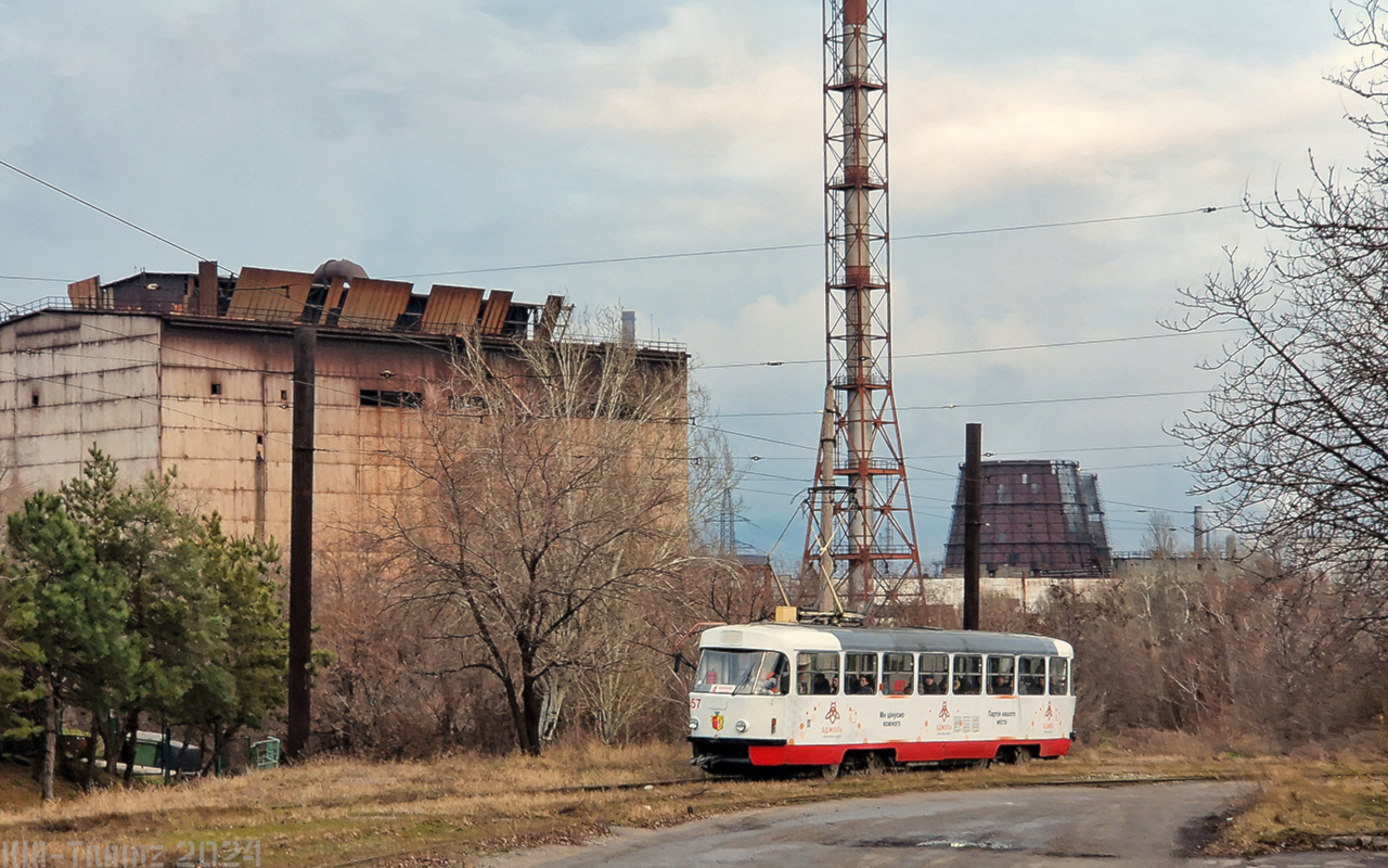 Каменское, Tatra T3SUCS № 657; Каменское — Трамвайные линии и инфраструктура