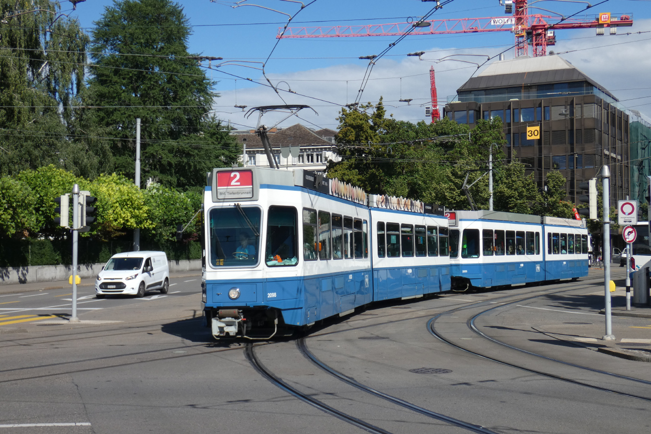 Цюрих, SWP/SIG/BBC Be 4/6 "Tram 2000" № 2098
