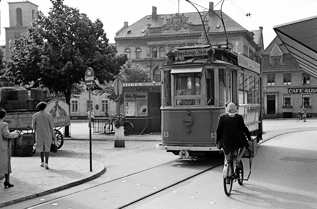 Odense, ASEA 2-axle motor сar № 13; Odense — Old Photos — Tramway