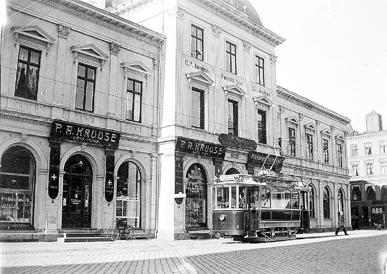 Odense, ASEA 2-axle motor сar № 5; Odense — Old Photos — Tramway