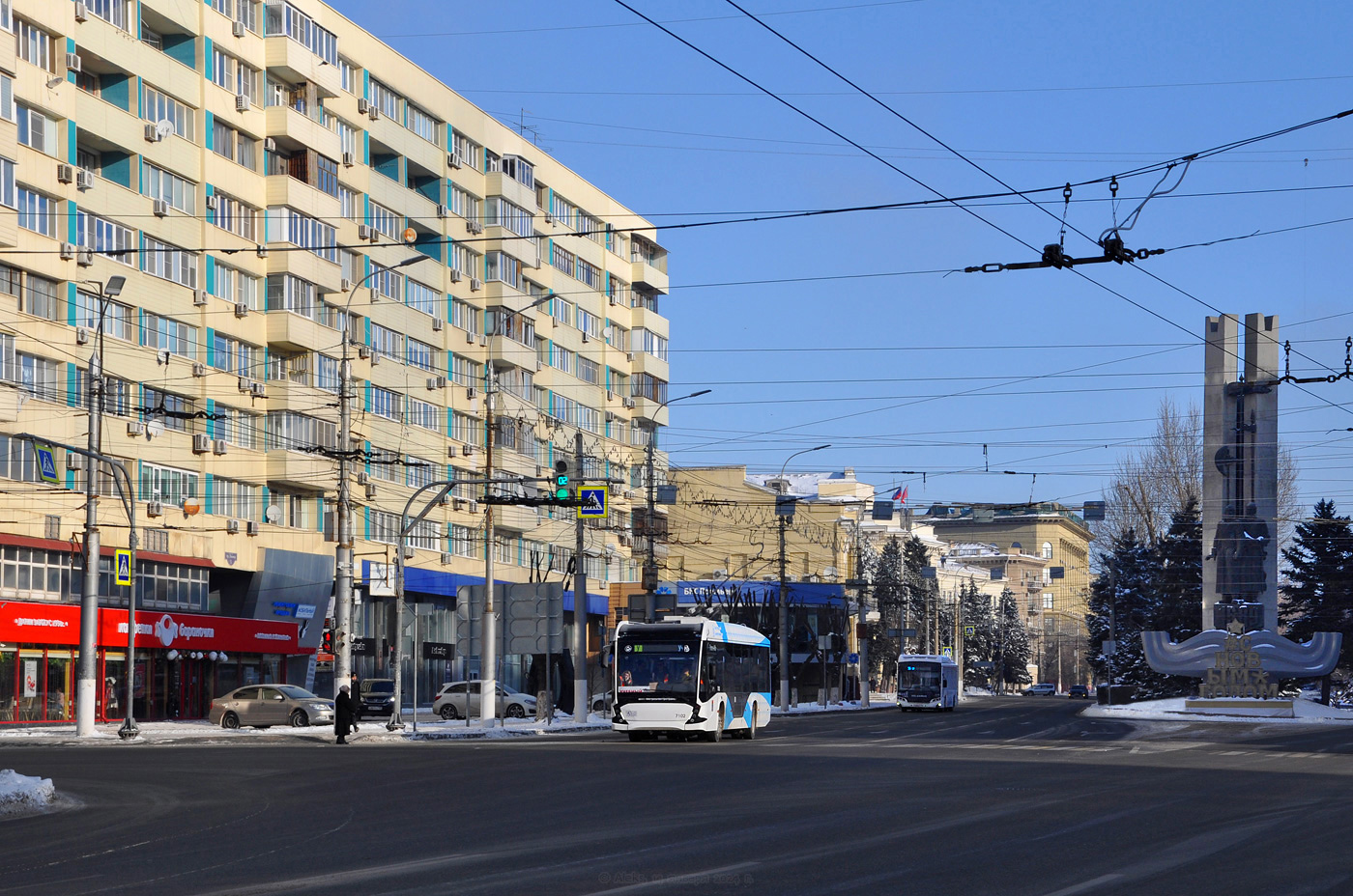 Волгоград — Троллейбусные линии: [1 и 4] Центральная сеть; Волгоград — Фотозаpисовки