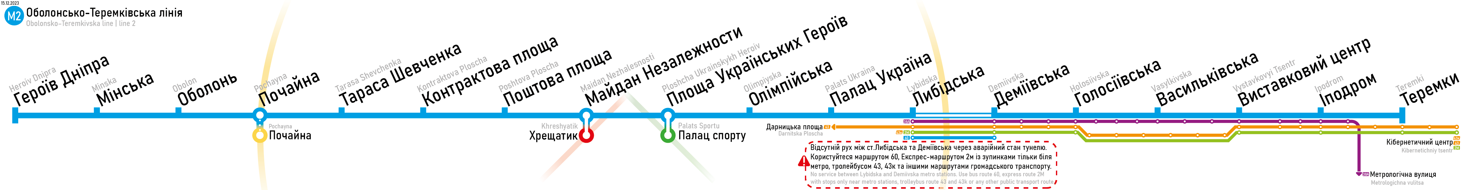 Киев — Метрополитен — Схемы линий