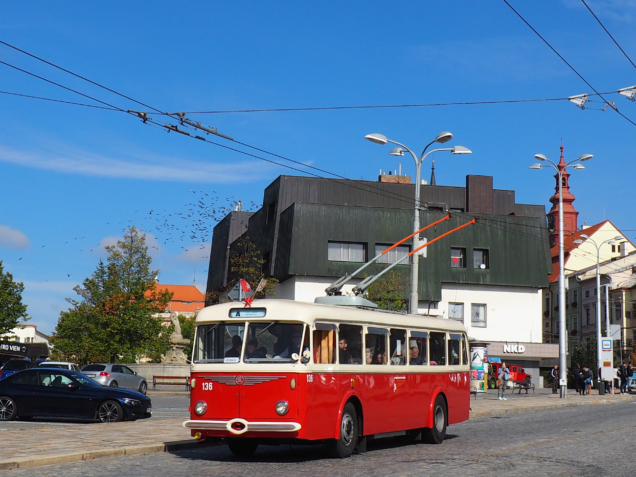 Пардубице, Škoda 8Tr9 № 136; Йиглава — Юбилей: 75 лет троллейбусу и 80 лет автобусу в Йиглаве (23-24.09.2023)