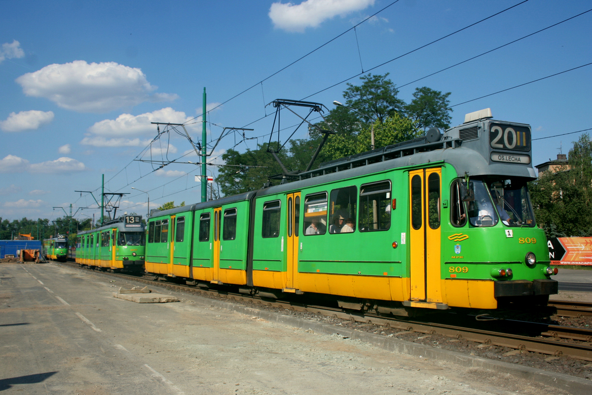 Познань, Beijnes 3G № 809; Познань — Final farewell to the Beynes (ex Amsterdam) trams (04/06/2011)