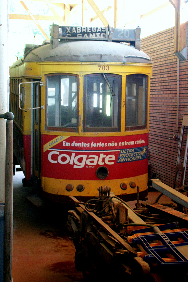 Sintra, Carris 2-axle motorcar (Standard) — 703; Sintra — Depósito Ribeira da Sintra