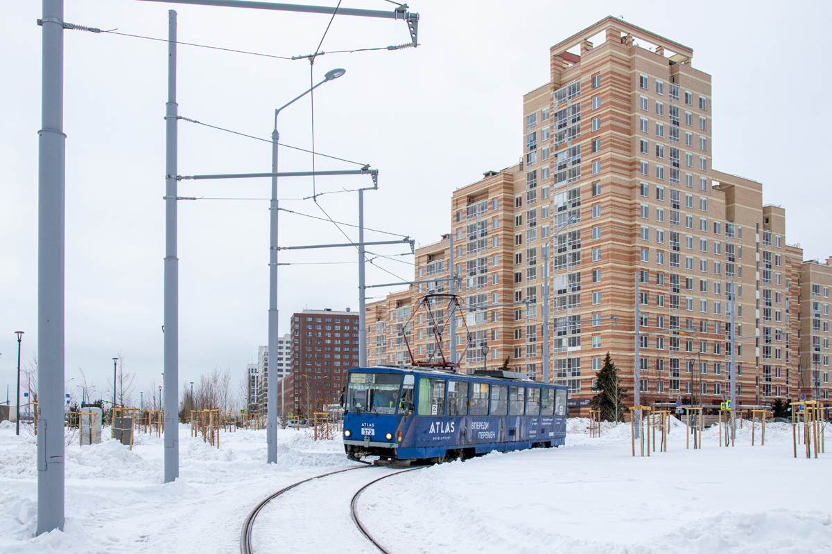 Екатеринбург, Tatra T6B5SU № 372; Екатеринбург — Строительство трамвайной линии в микрорайон Солнечный
