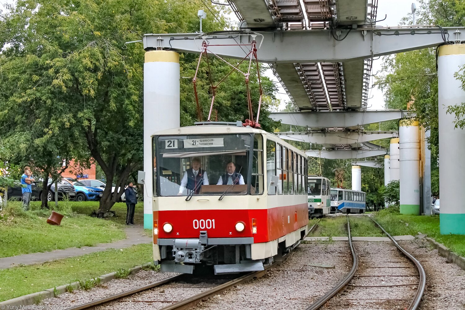 Москва, Tatra T6B5SU № 0001; Москва — Парад и выставка трамваев в честь Дня города 9 сентября 2023