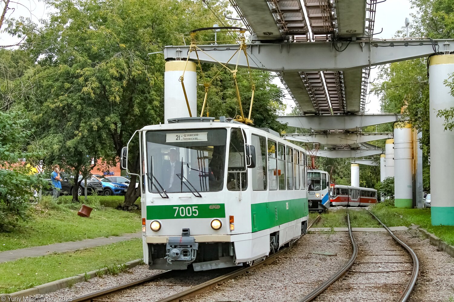 Москва, Tatra T7B5 № 7005; Москва — Парад и выставка трамваев в честь Дня города 9 сентября 2023