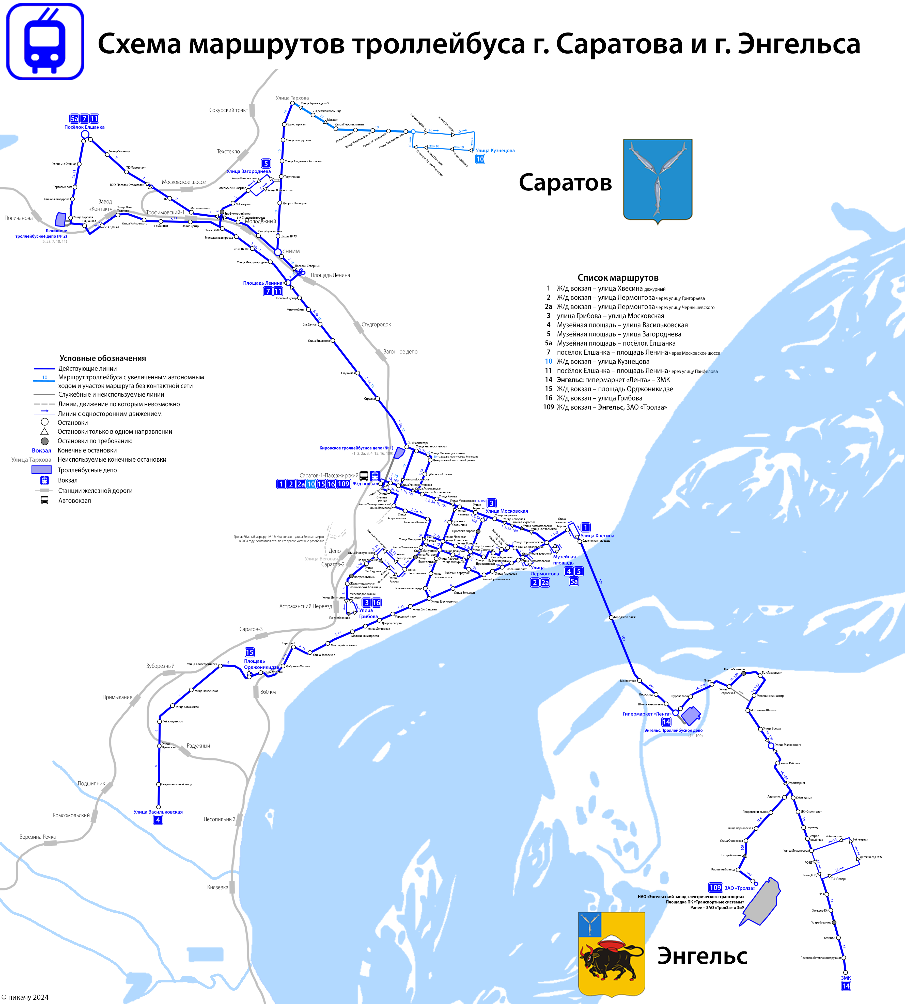 Энгельс — Схемы; Саратов — Схемы