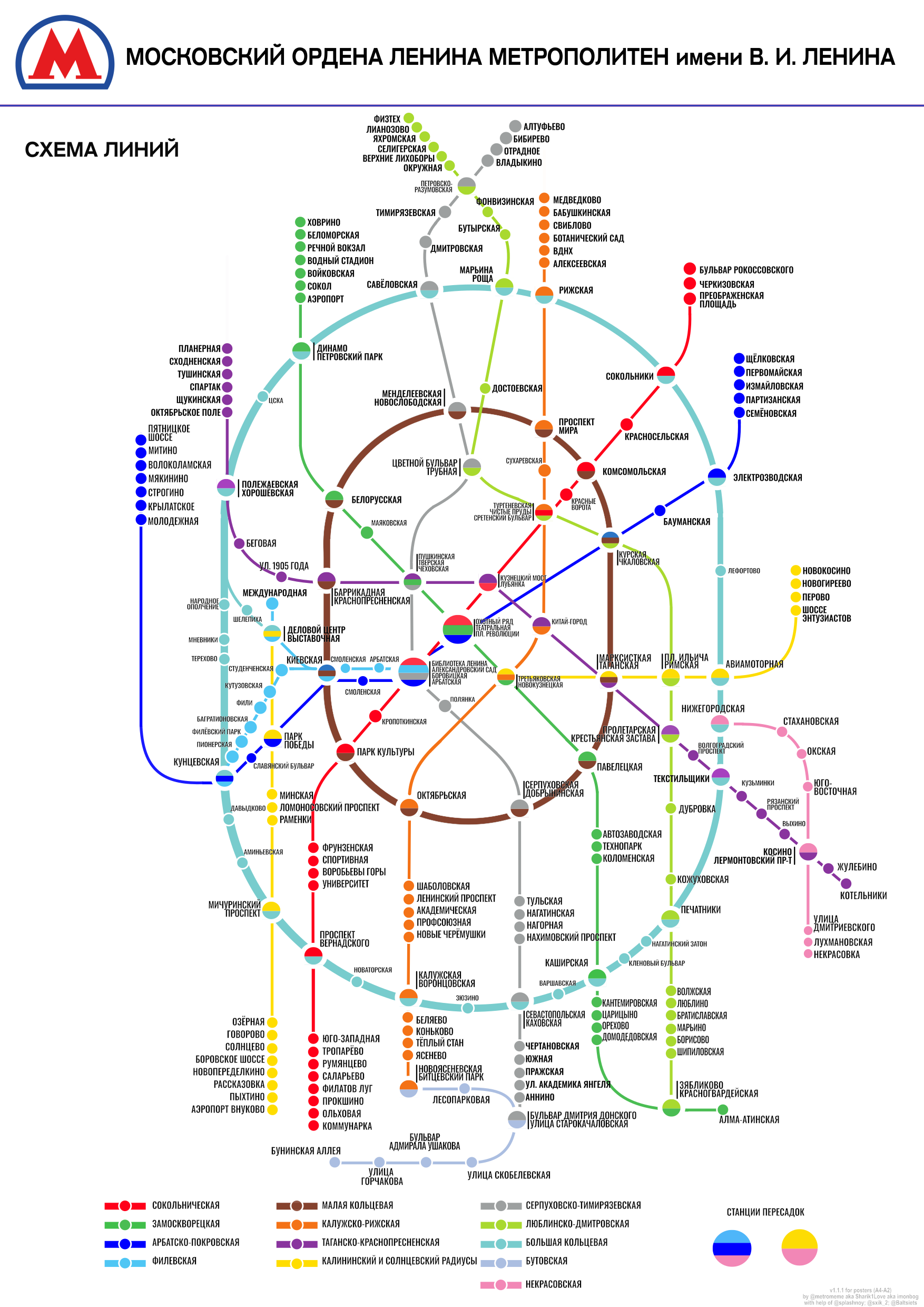 Москва — Метрополитен — Схемы