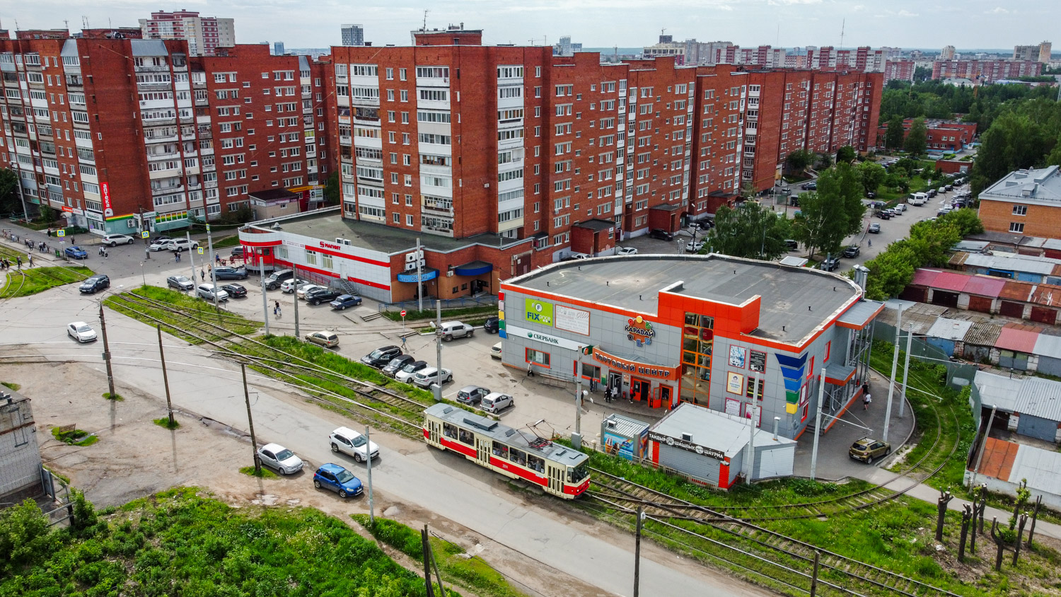 Izsevszk, Tatra T6B5SU — 2014; Izsevszk — Electric transit lines