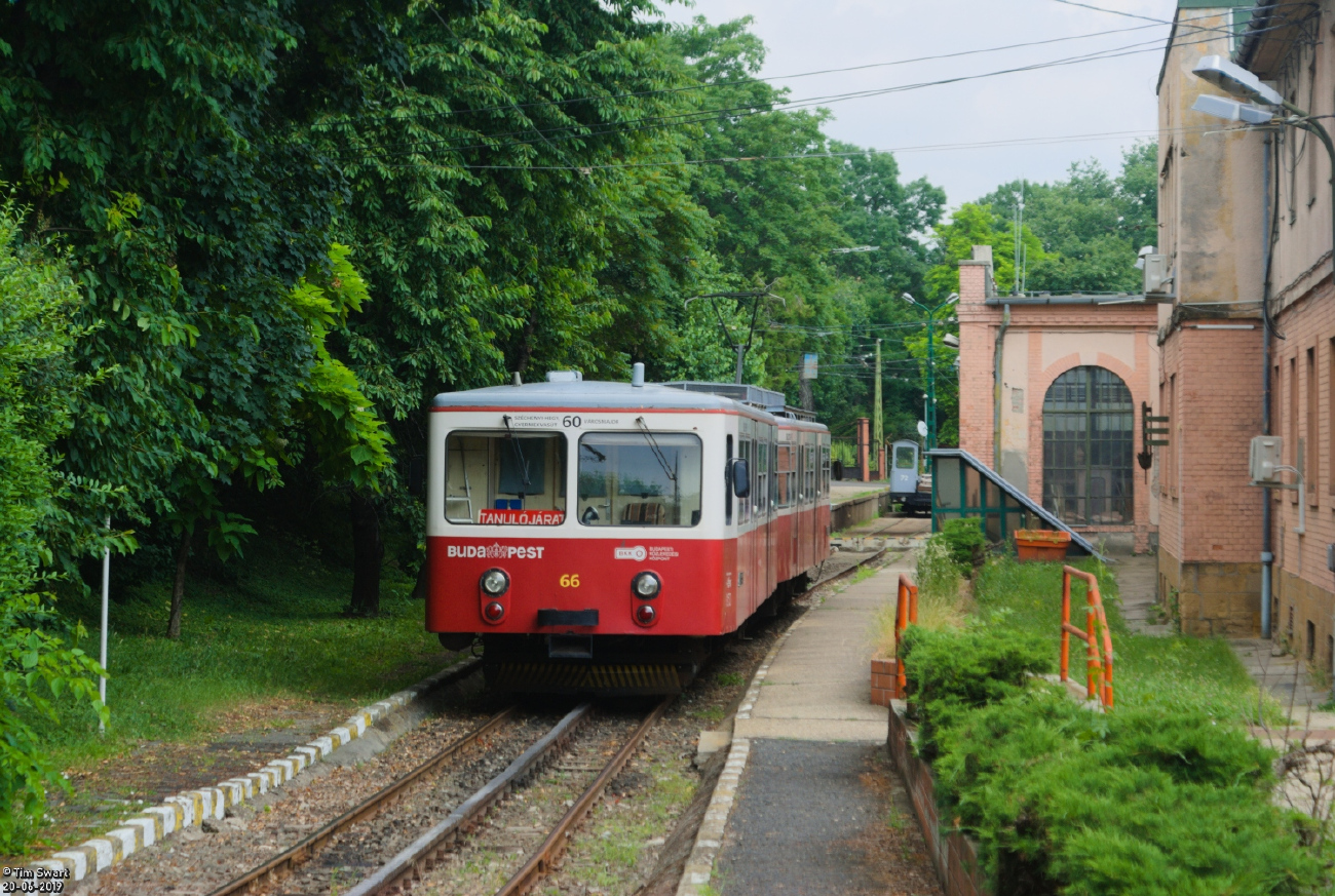 Будапешт, SGP S/T1W № 66; Будапешт — Зубчатая железная дорога; Будапешт — Трамвайные депо