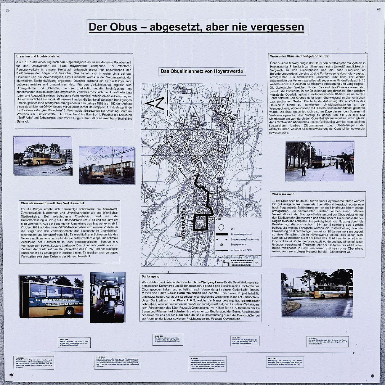 Hoyerswerda — Trolleybus monument • Obusdenkmal