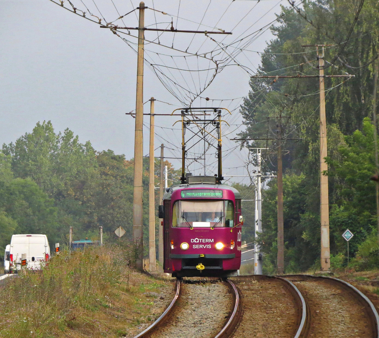 Мост и Литвинов, Tatra T3M.3 № 236; Мост и Литвинов — Трамвайные линии и инфраструктура
