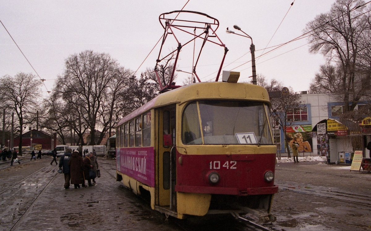 Одесса, Tatra T3SU (двухдверная) № 1042