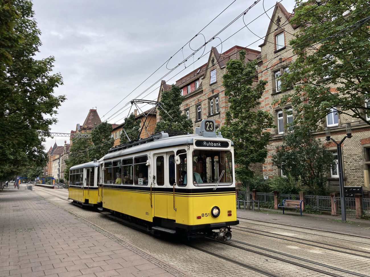 Stuttgart, Uerdingen/SSW Nr 851; Stuttgart — 'Oldtimer' Line 23 with 1000 mm. Gauge