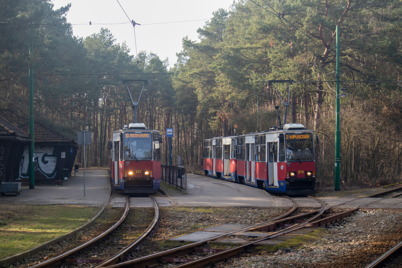 Bydgoszcz, Konstal 805Na nr. 237; Bydgoszcz, Konstal 805Na nr. 273; Bydgoszcz — Tramway Lines and Infrastructure