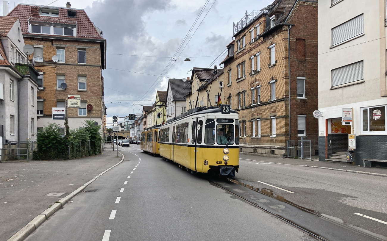 Штутгарт, Esslingen GT4 № 629; Штутгарт — Исторический маршрут 23 на колее 1000 мм.