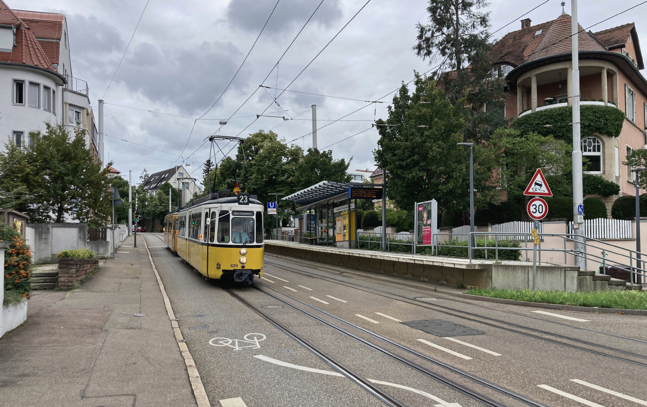 Штутгарт, Esslingen GT4 № 629; Штутгарт — Исторический маршрут 23 на колее 1000 мм.