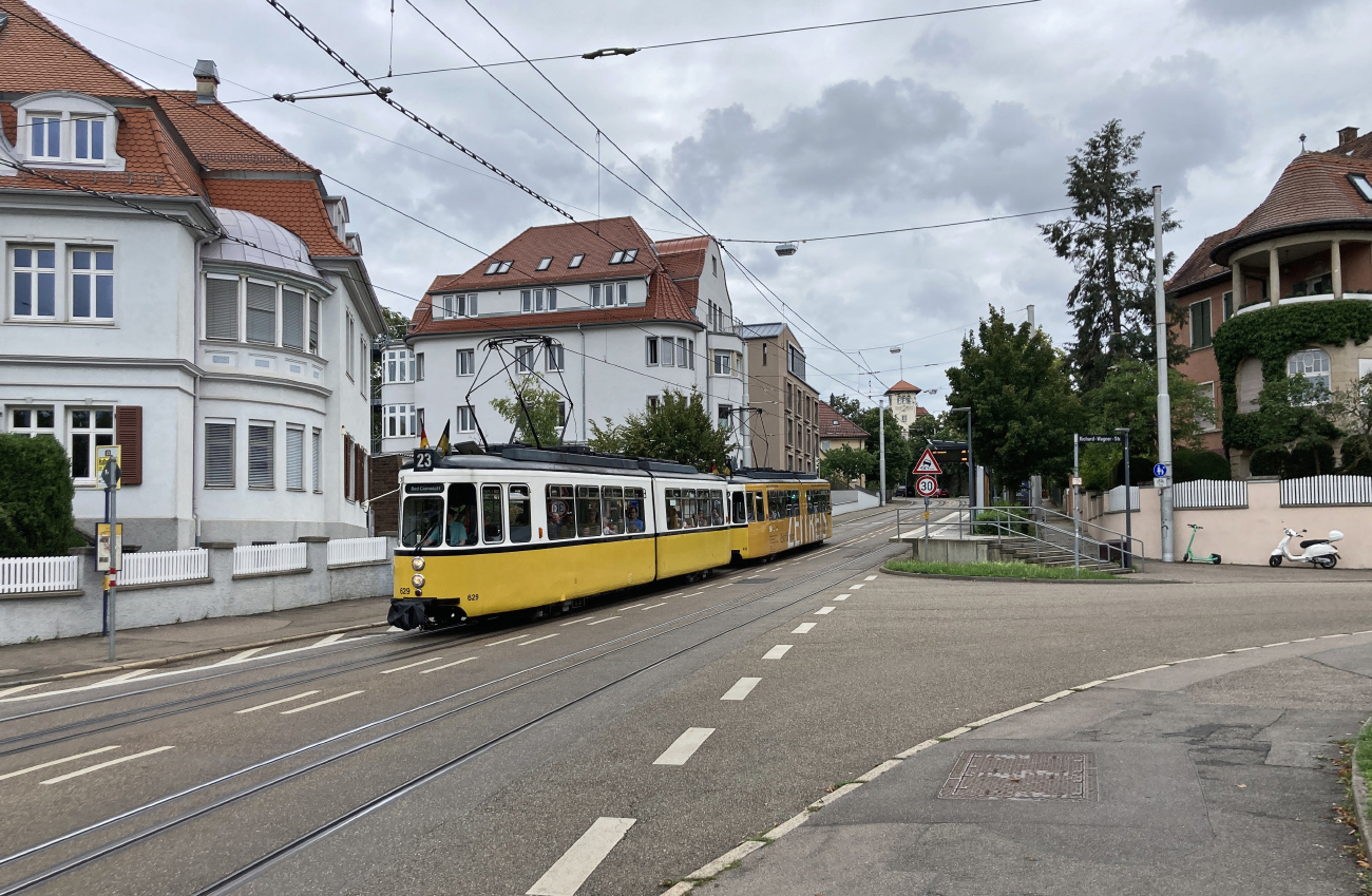 Штутгарт, Esslingen GT4 № 629; Штутгарт — Исторический маршрут 23 на колее 1000 мм.