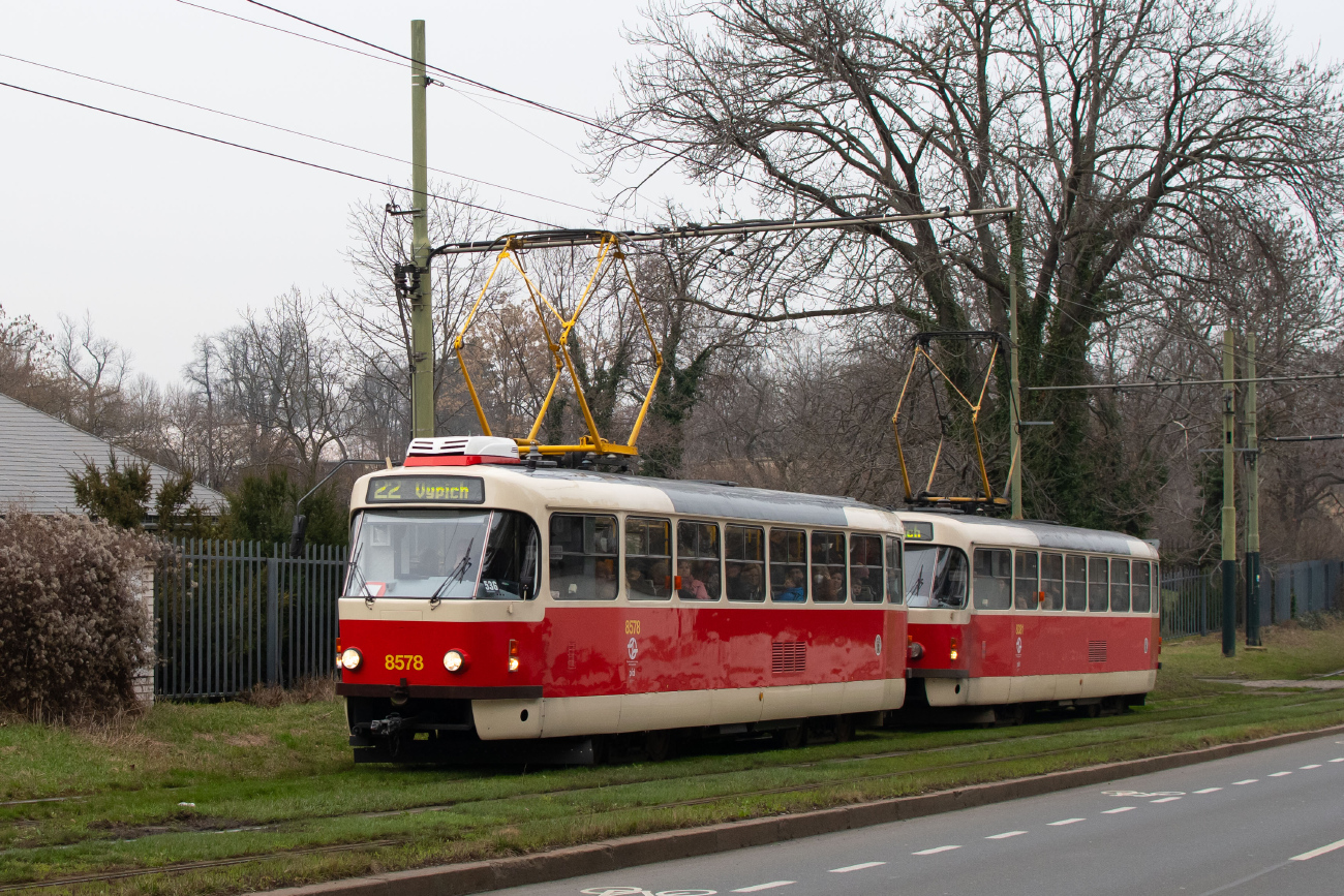 Прага, Tatra T3R.P № 8578
