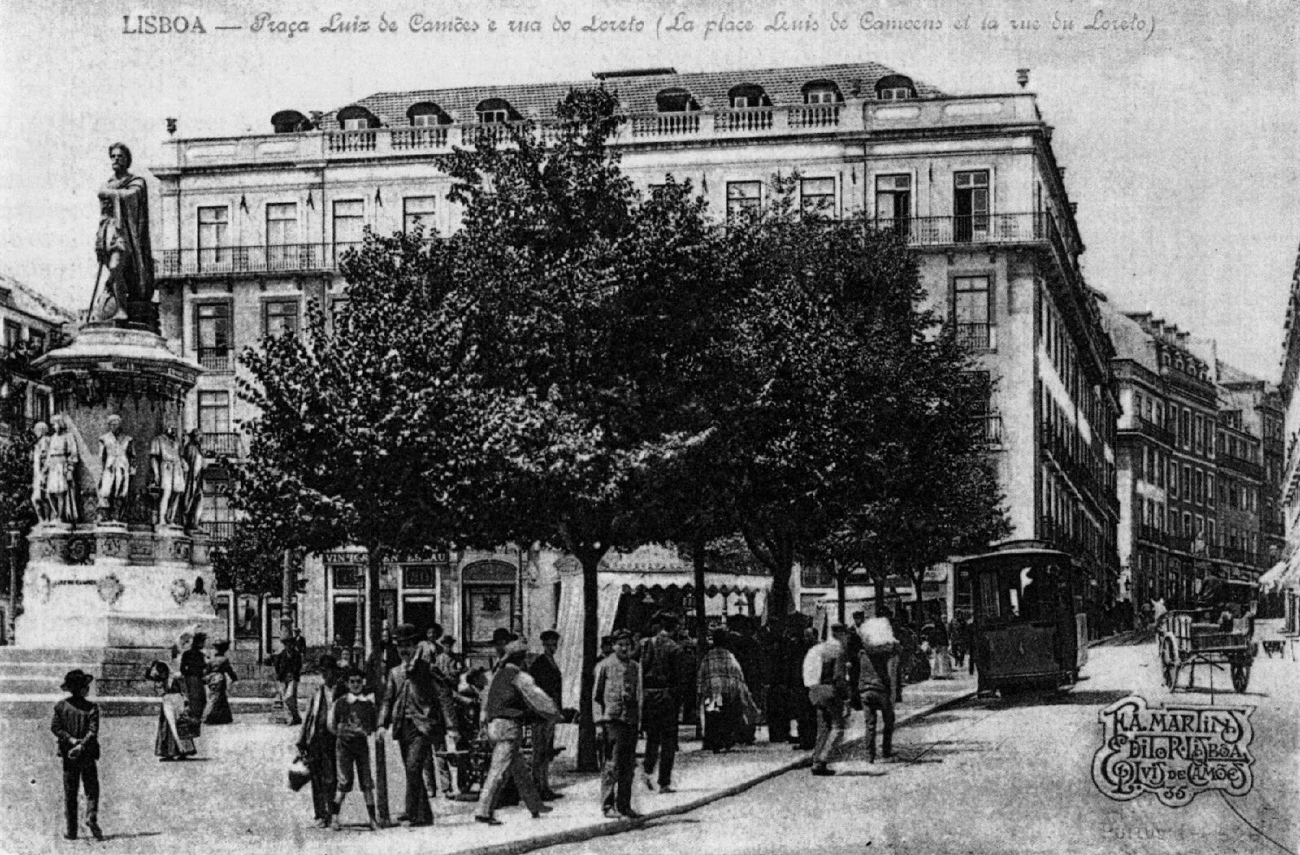 Лиссабон, Esslingen 2-axle cable car № 4; Лиссабон — Все — Старые фотографии; Лиссабон — Канатный трамвай — Elevador da Estrela (1890 — 1913)