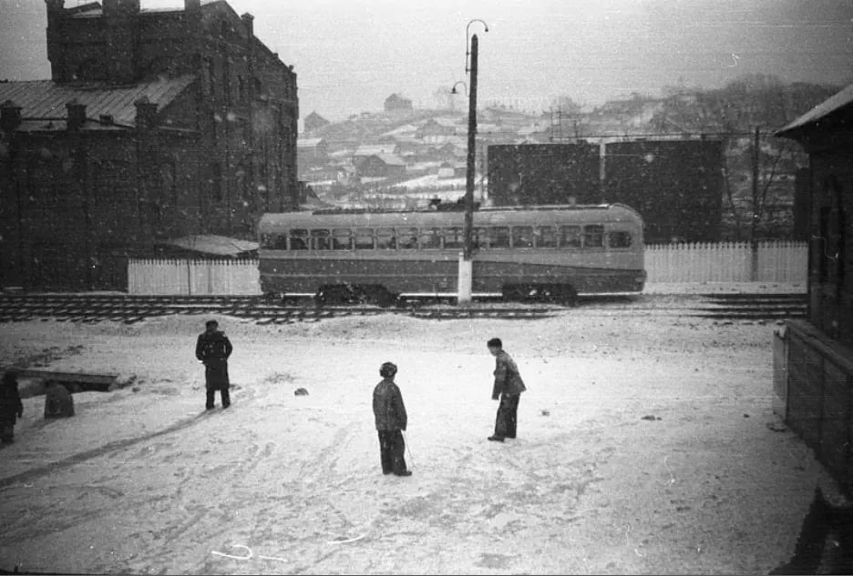 Владивосток — Исторические фотографии — трамвай (1946-1970)