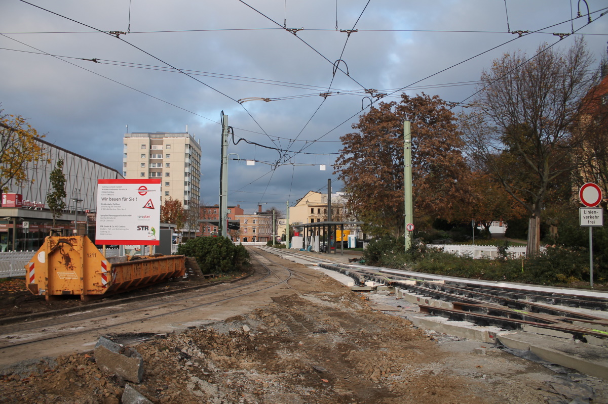 Котбус — Разные cтройки и реконструкции трамвайной сети; Котбус — Трамвайные линии и инфраструктура