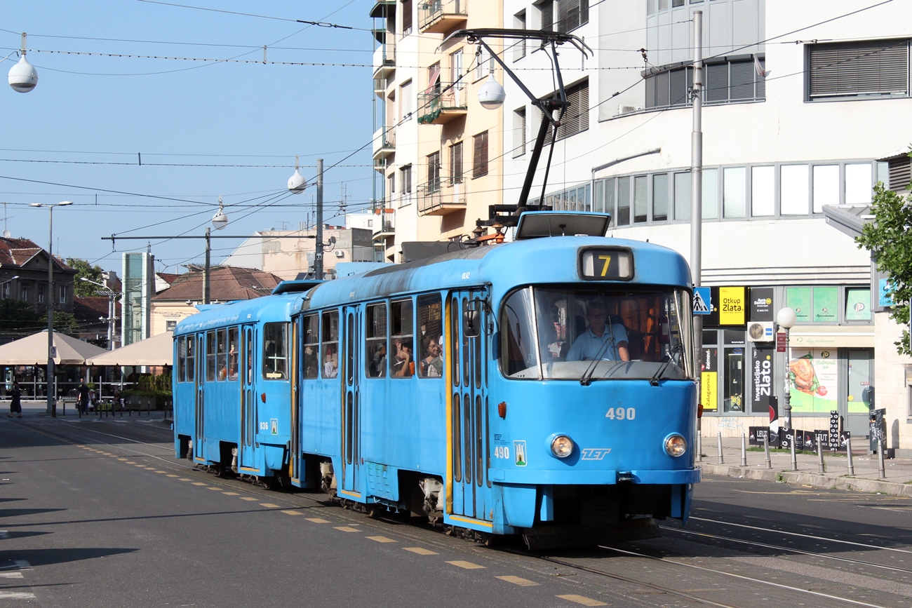 Загреб, Tatra T4YU № 490