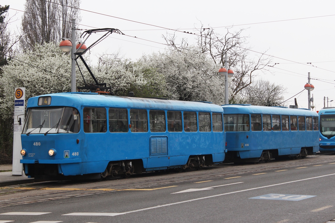 Zagreb, Tatra T4YU # 480