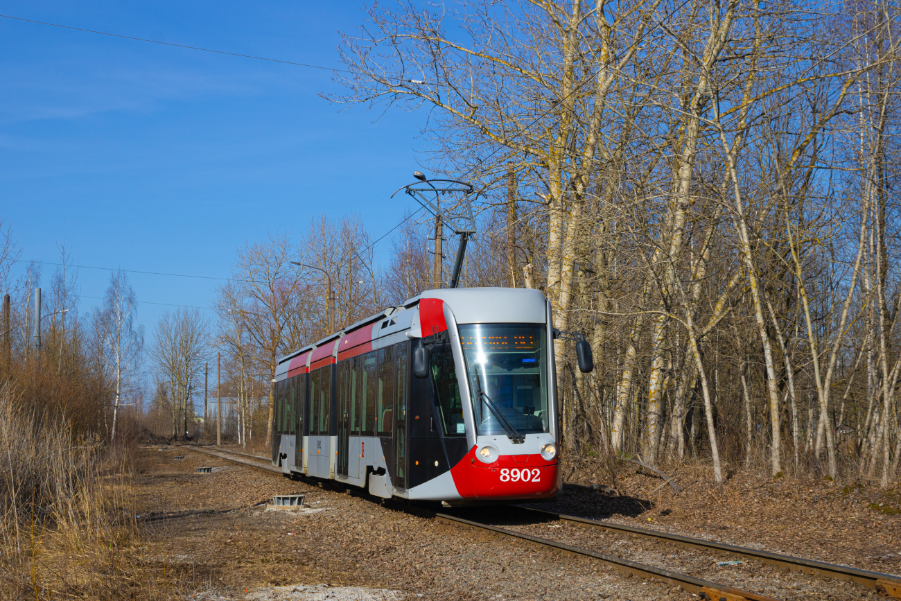 Petrohrad, 71-801 (Alstom Citadis 301 CIS) č. 8902; Petrohrad — Tram lines and infrastructure