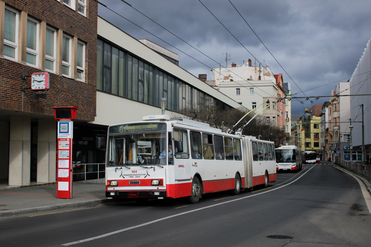 Ústí nad Labem, Škoda 15Tr13/6M № 564; Ústí nad Labem — Farewell week to the Škoda 15Tr trolleybuses with services on different routes and special ride (18.-24.03.2024)