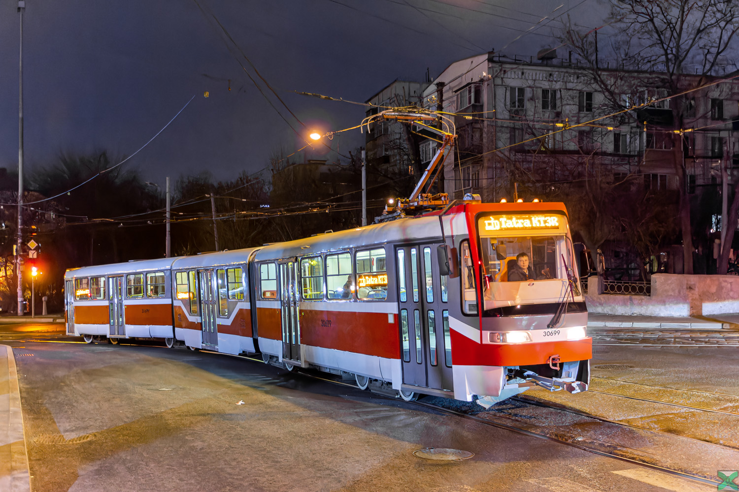 Москва, Tatra KT3R № 30699; Москва — Празднование 125-летия московского трамвая (репетиции парада 29.03.2024 и 03.04.2024, парад и выставка трамваев 06.04.2024)