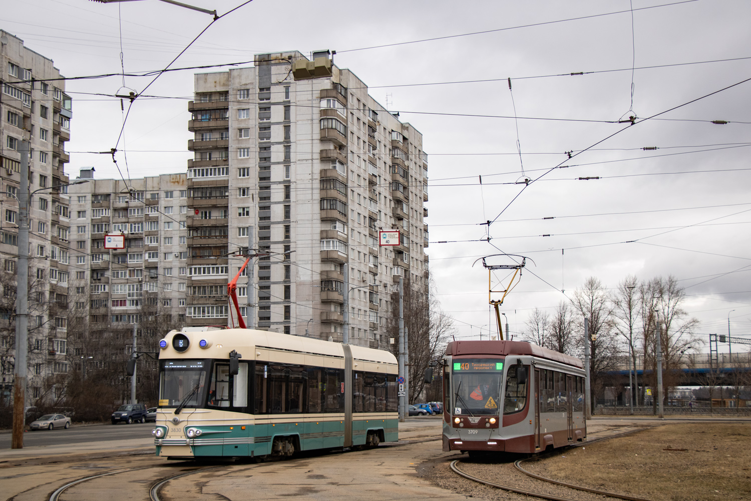 Санкт-Петербург, 71-421Р «Довлатов» № 3830; Санкт-Петербург, 71-623-03 № 3709