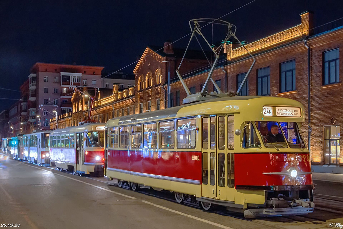 Москва, Tatra T2SU № 378; Москва — Празднование 125-летия московского трамвая (репетиции парада 29.03.2024 и 03.04.2024, парад и выставка трамваев 06.04.2024)